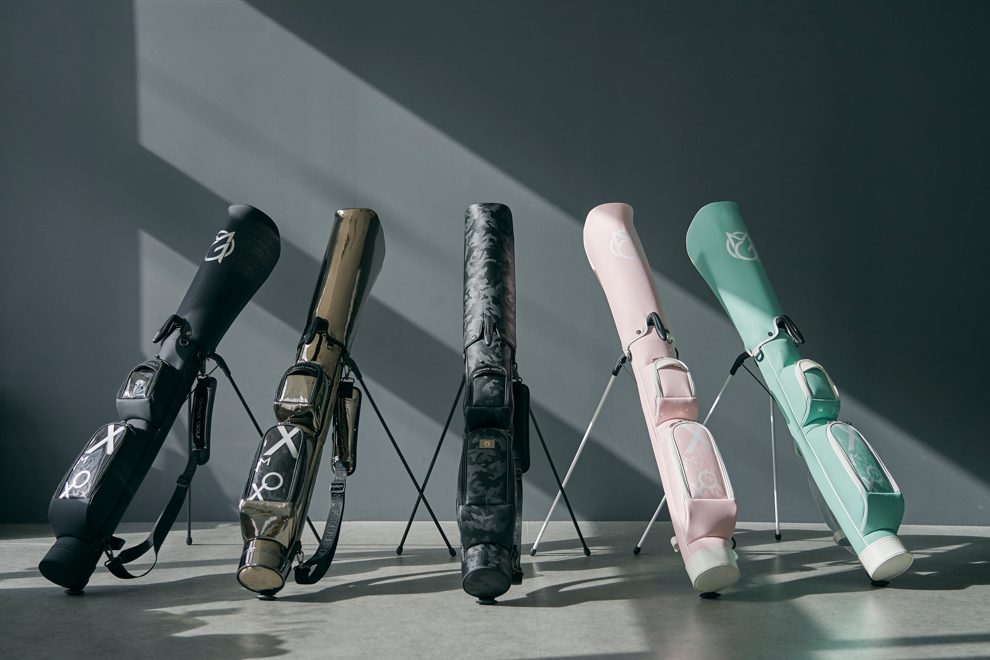 OMNIXGOLF キャディバッグ ホワイト/ターコイズ OMNIX GOLF JAPAN