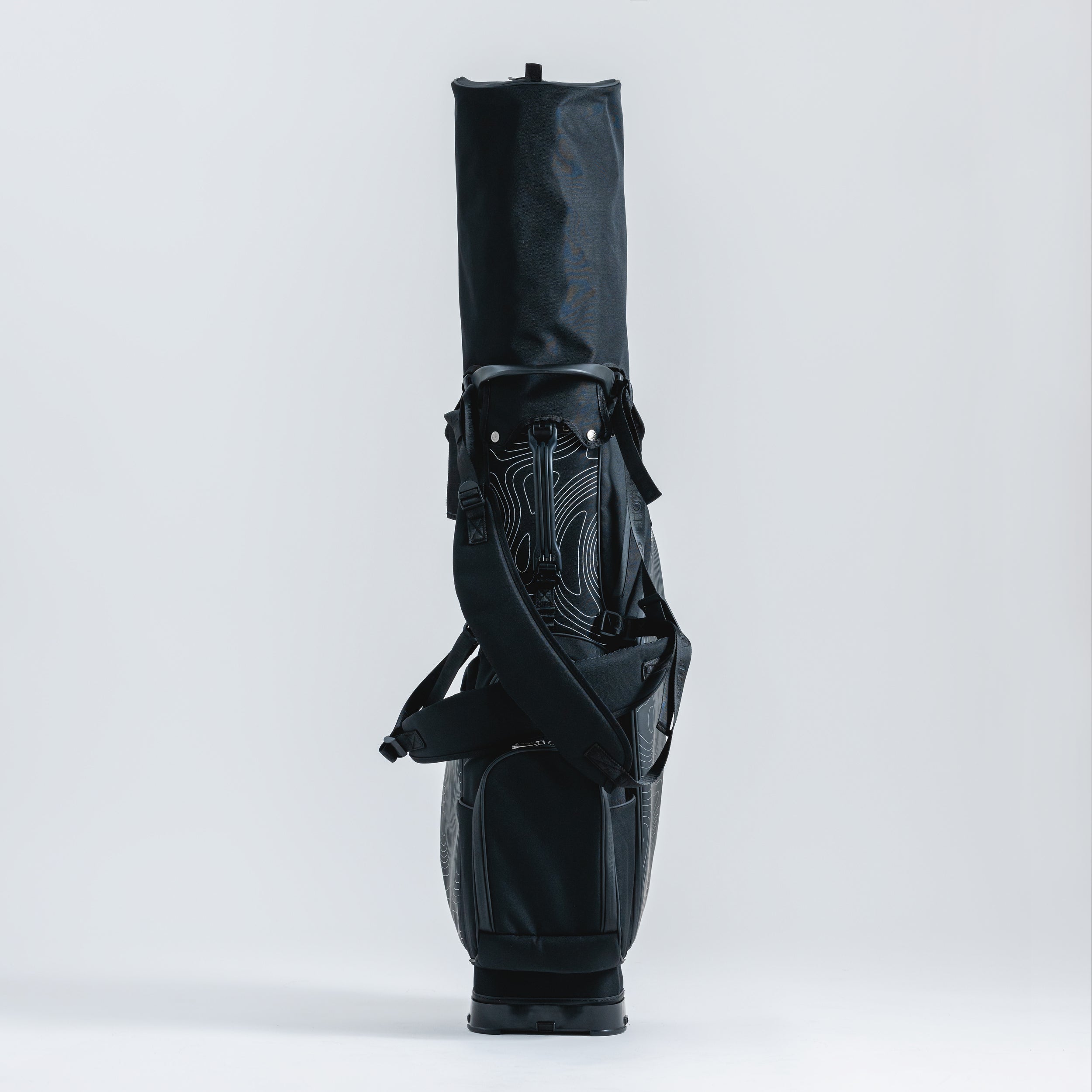 Black TPOGRAPHIC Standbag – OMNIX GOLF